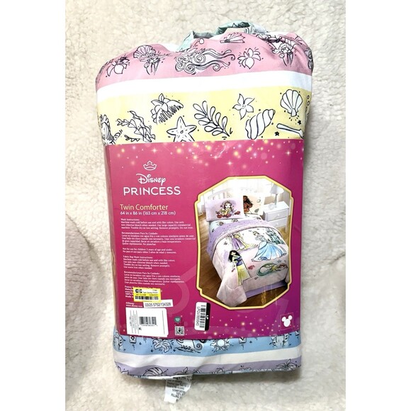 Disney Princess Fairytales & Dreams Twin Reversible Comforter Bedding NEW - Picture 4 of 7